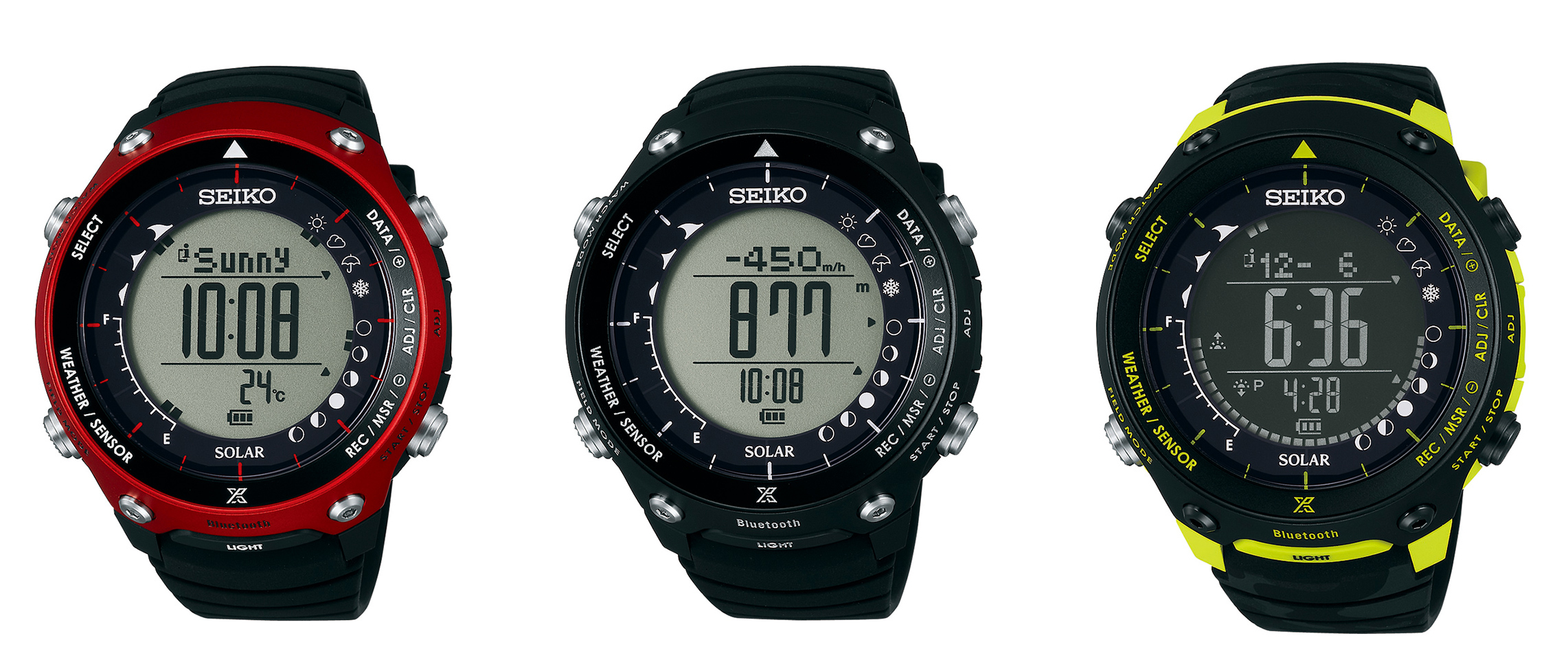 左2つがレギュラーモデル、右端はランドトレーサー ダウンヒラー限定モデル