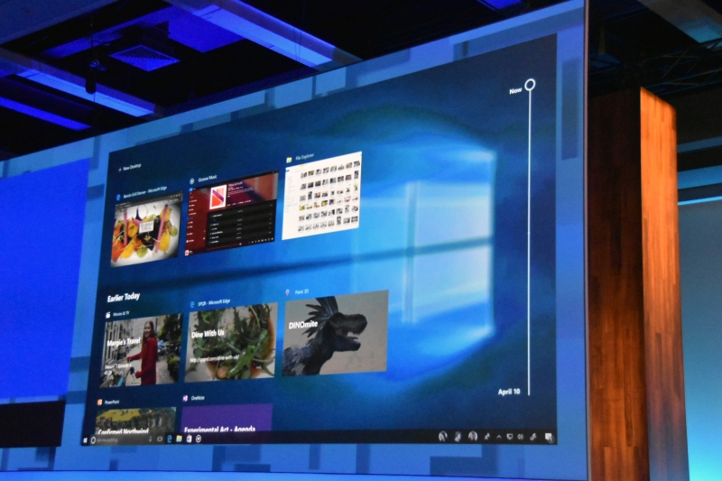 TimeLineで過去の作業を一覧できる