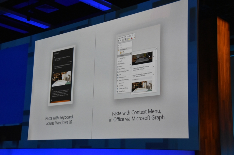 Microsoft Graphを使い、クラウド経由でコピー&ペーストが可能に