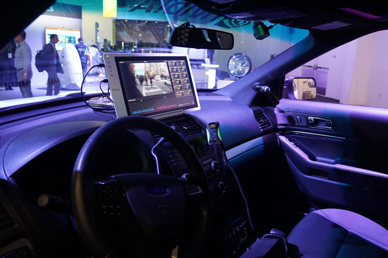 Jetson TX2により実現されているAIパトカー、AIが自動運転するという意味ではなくて、AIが警察官の業務をアシストする