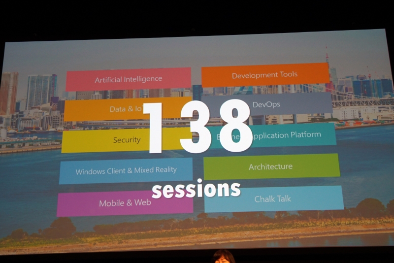 de:code 2017に用意されているセッション数