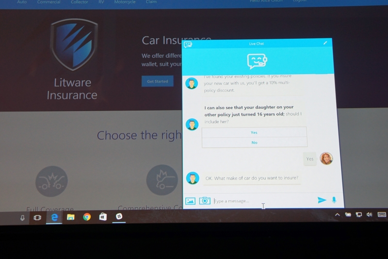 ユーザーからの質問をAIが代理して進めていく