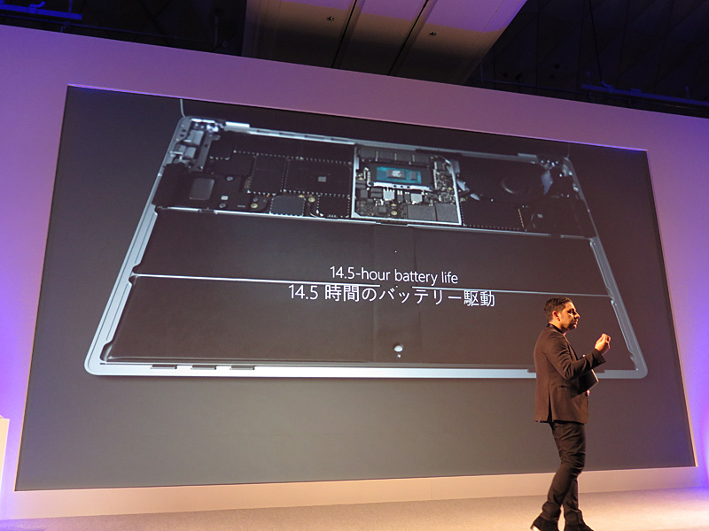 14.5時間のバッテリ駆動を実現
