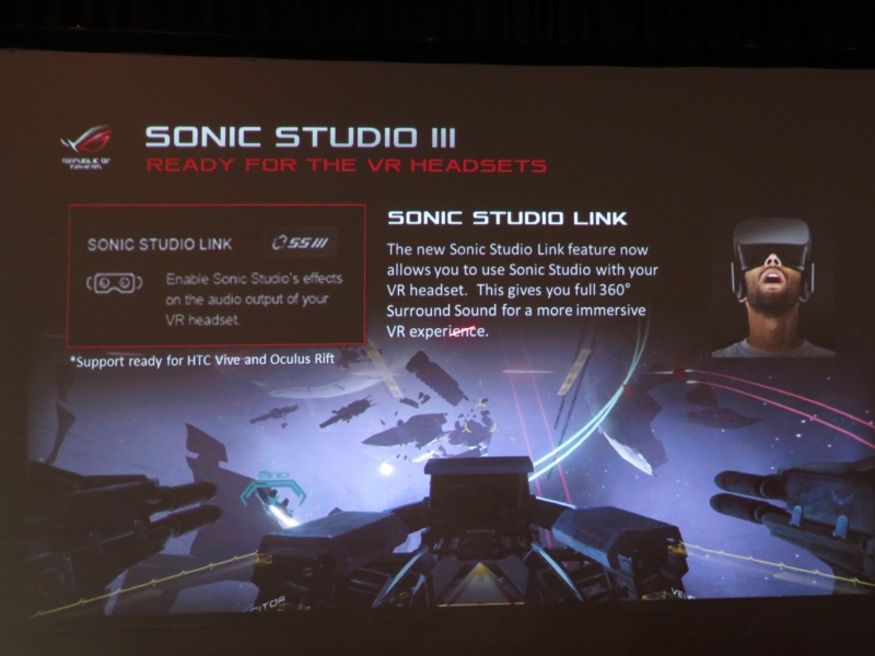 VR向けのサラウンド技術「SONIC STUDIO III」