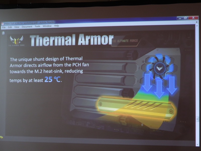 冷却ファンでM.2 SSDを冷却