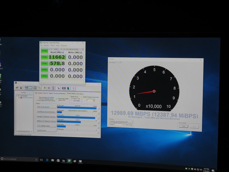 実機のライブデモで約12GB/sを記録した