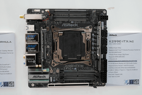 イベントレポート】ASRock、Intel X299チップセット搭載マザーボードを
