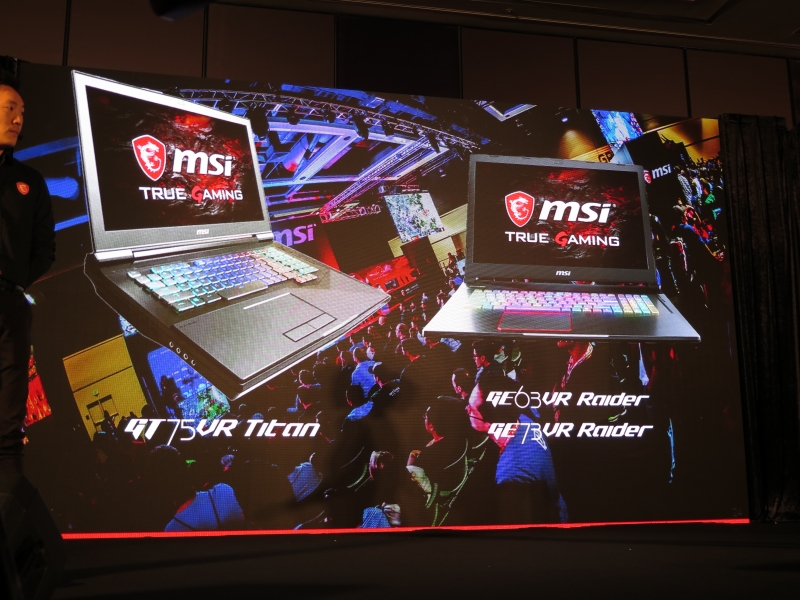 GT75VRおよびGE63VR/GE73VR