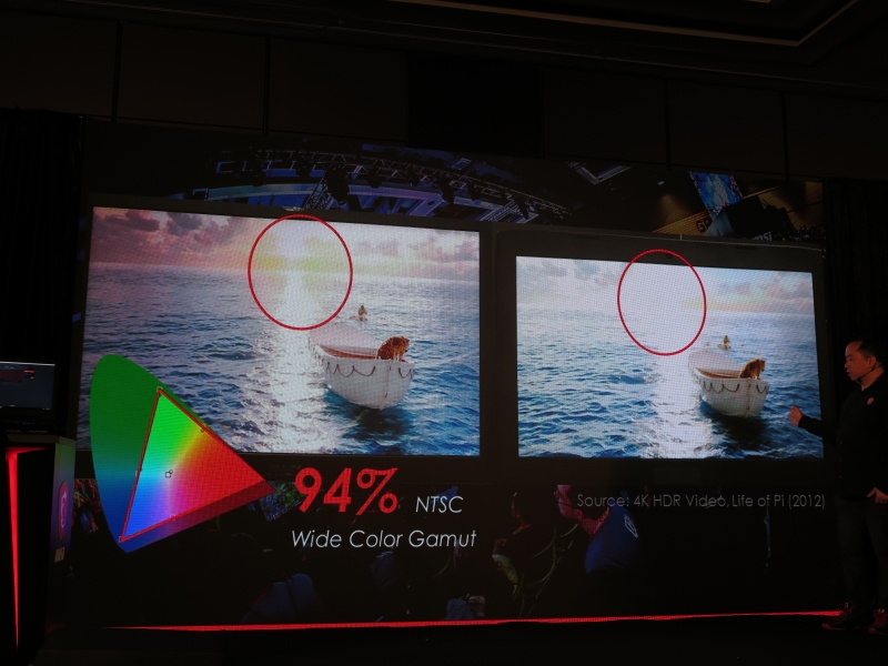 従来のパネルと比較して明部の再現性に優れる