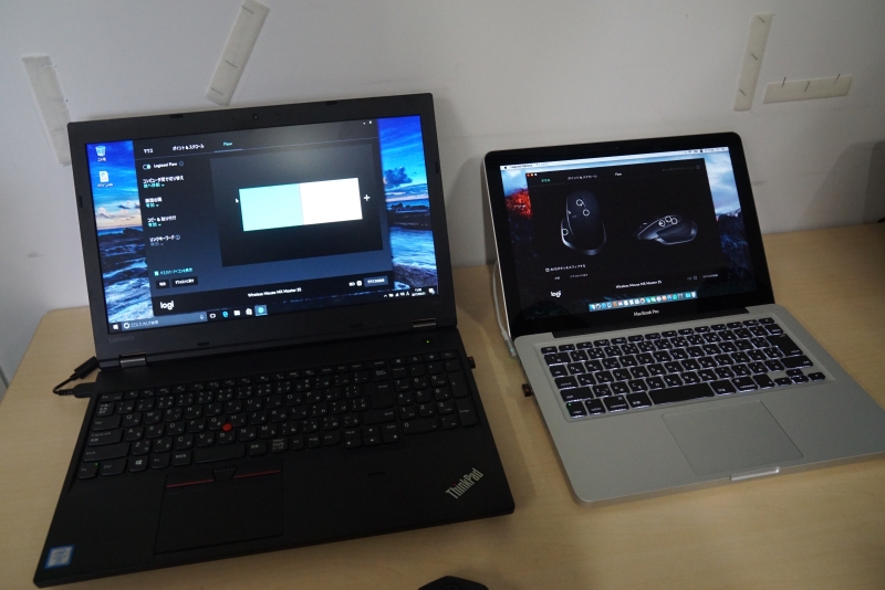 FLOWでつながったWindowsPCとMac