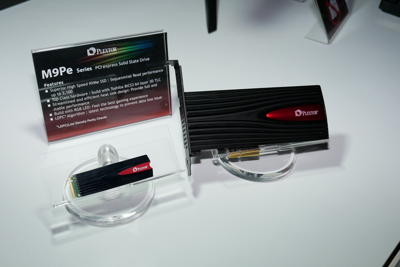 次世代の最上位SSDとして「M9Pe」シリーズを2017年第4四半期に発売すると発表。M.2モデルとPCI Expressカードモデルを用意