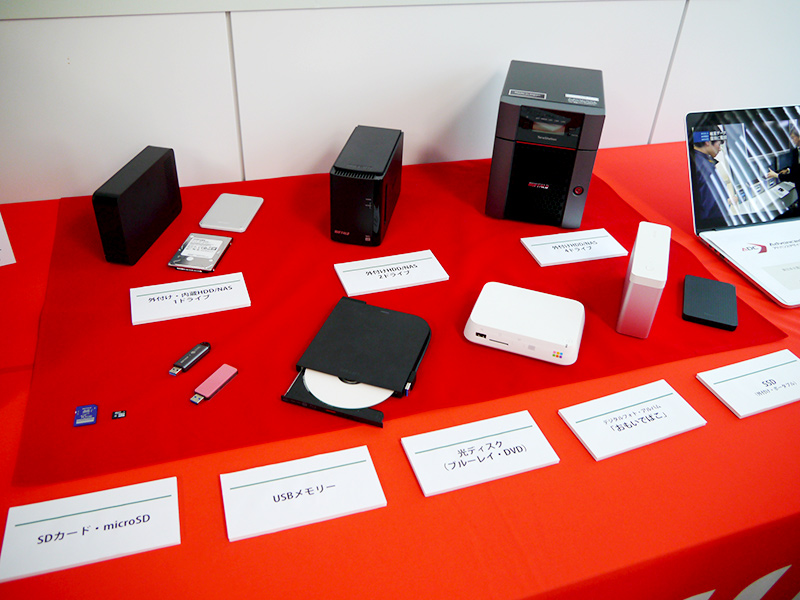 復旧が可能なバッファローの製品群