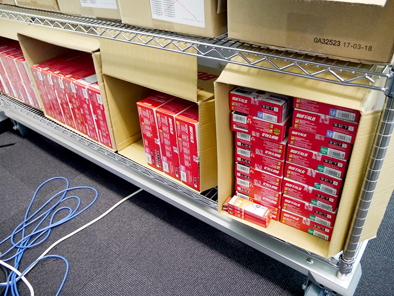 復旧用メディア。復旧したデータはここに入れられて届けられる