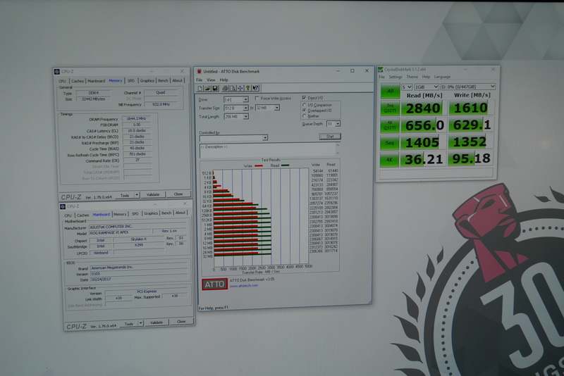 ベンチマークテストでは、シーケンシャルリード2,800MB/s超、シーケンシャルライト1,600MB/s超を記録していた