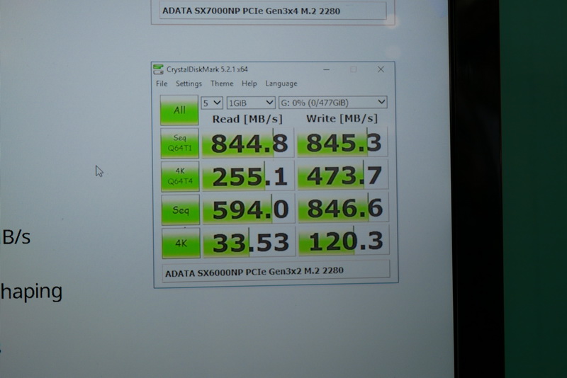 上位モデルに比べると、アクセス速度はやや遅い