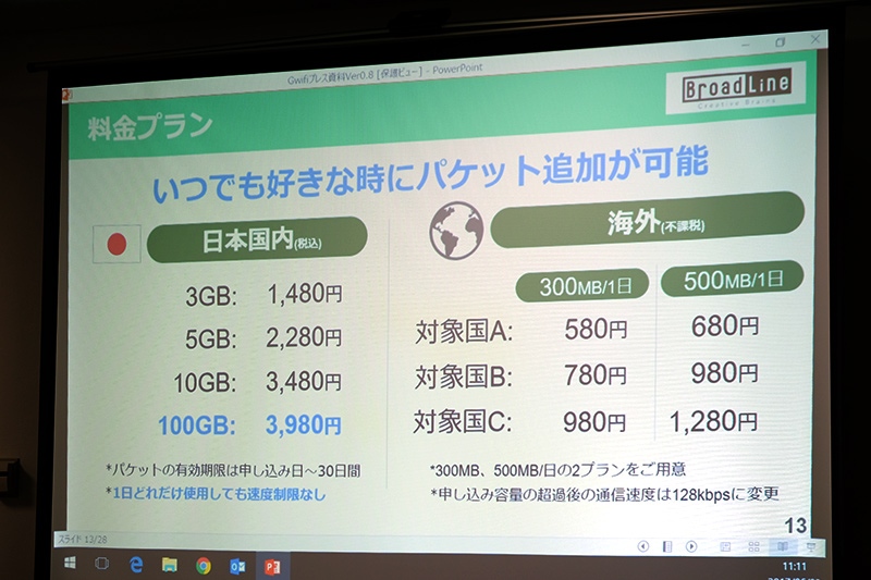 料金プラン概要