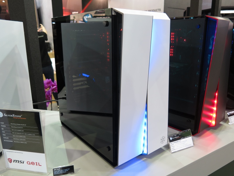 SilverStoneのATXケースプロトタイプ「RL07」。ユニークなフロントフェイスだ