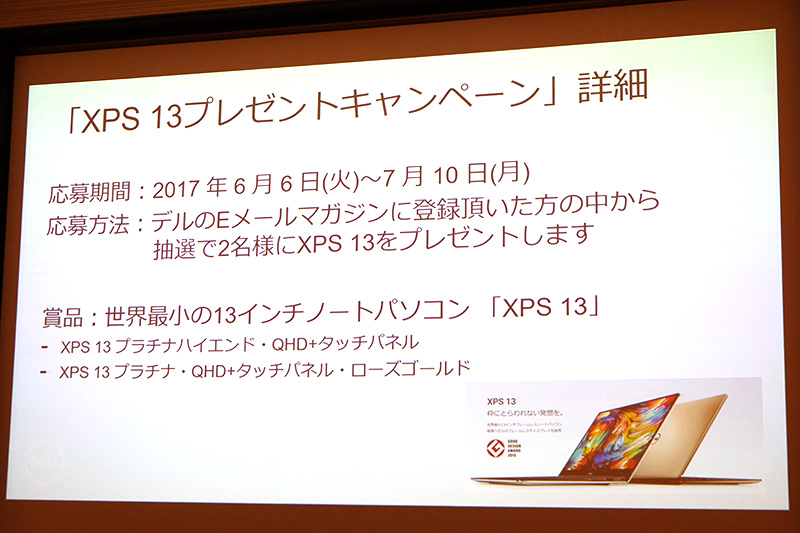 XPS 13プレゼントキャンペーン