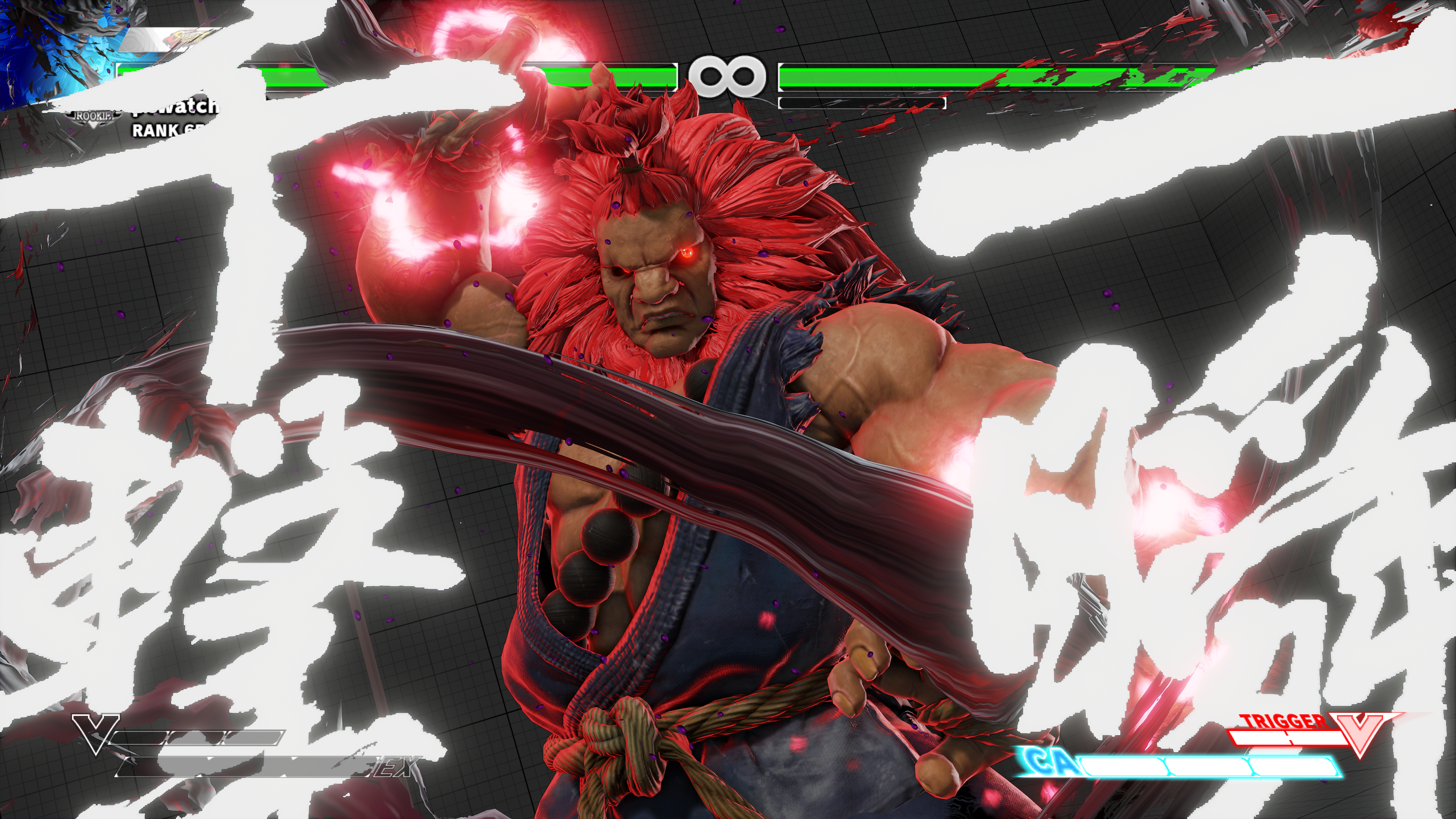 ストリートファイターVの8Kの画面※クリックすると8Kの画像が表示されます