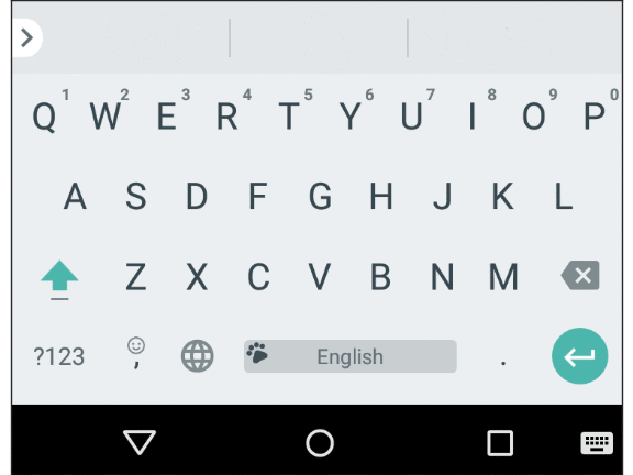 文字をなぞって単語を入力する機能