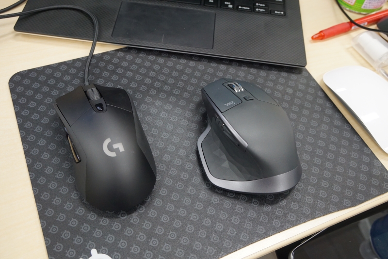 ゲーミングマウスはゲームをするときにのみ使うとして、MX MASTER 2Sがあれば残りのマウスがいらなくなる