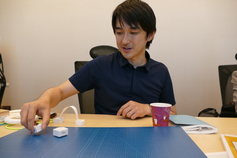 toioで遊ぶ田中章愛氏