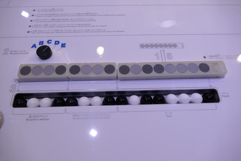 玉をデータスティックのとおりに並べて送り出す