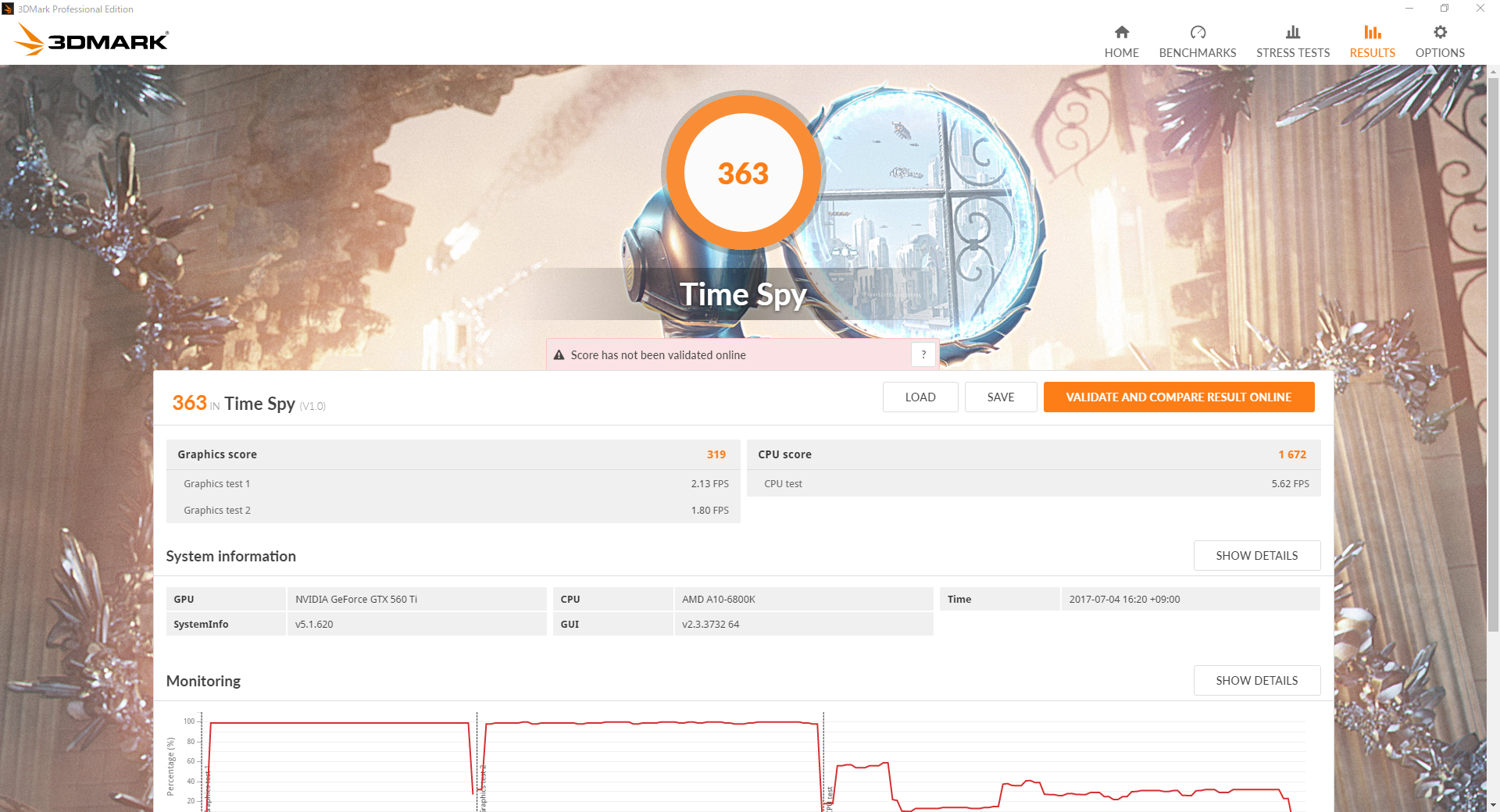384.76ではDirectX 12用のテストが実施できた