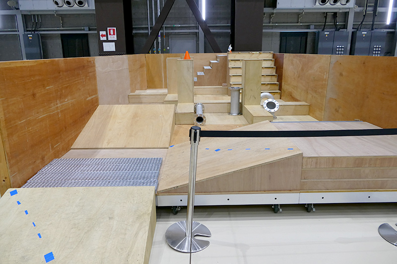 ロボットテスト用のフィールドも