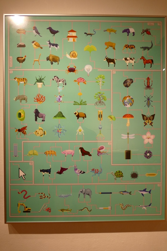 この作品のドット絵を組み合わせて構成されている