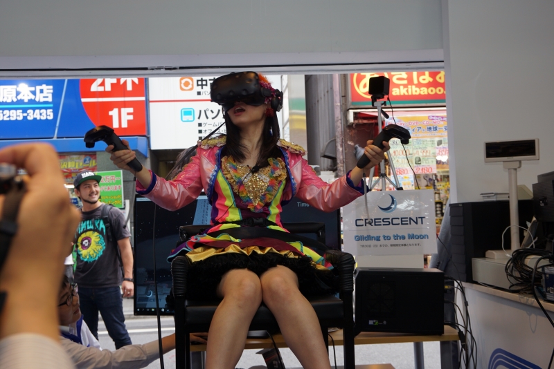 展示されていたVR機を体験