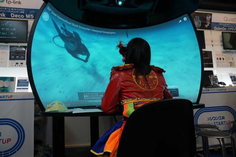 ELSA ドームスクリーンによる360度動画の視聴