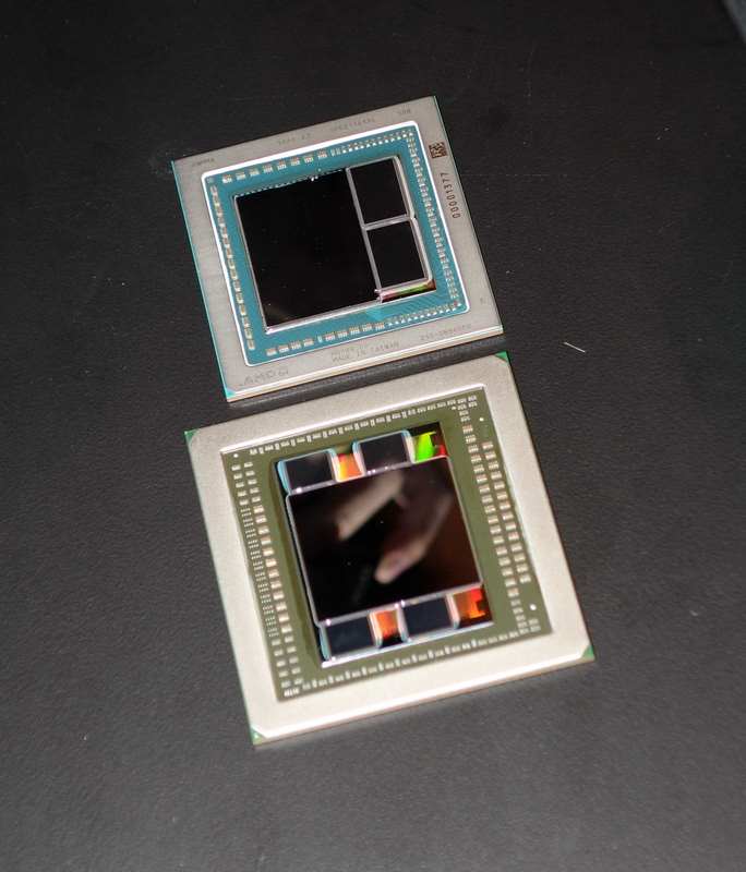 手前がFiji、奥がVega10