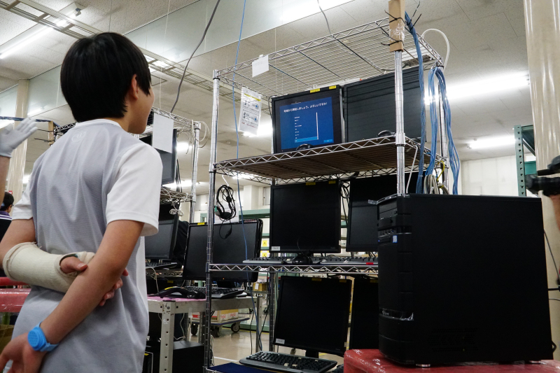 水冷マシンは無事一発で起動	