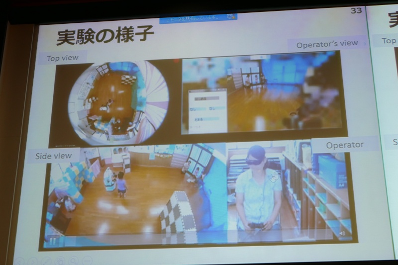 実験の様子。当時はハードウェアの制約なども多かった