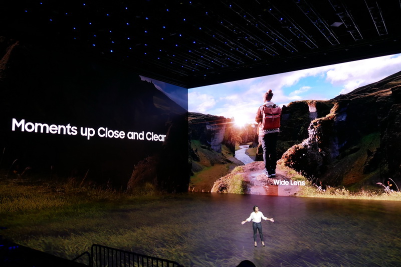 広角レンズで広い領域をクリアに撮影