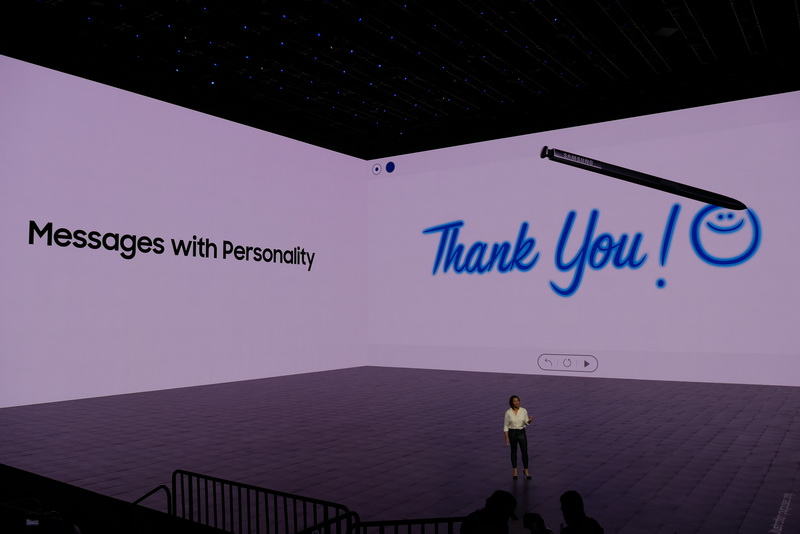 S penの新機能「Live Message」では、書いた内容をアニメーションで保存し共有できる