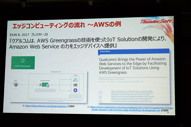 エッジコンピューティングの例