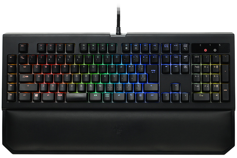 着脱可能なリストレストが付属