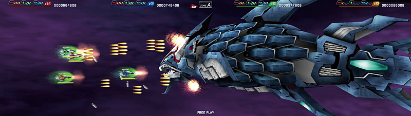 3位は意外!?にも国産横スクロールシューティング。『ダライアスバースト クロニクルセイバーズ』。こうしたアーケードゲームの系譜にあるタイトルも顔を出すバラエティに富んだランキングとなりました