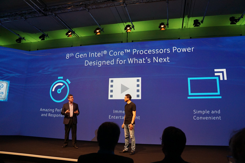 第8世代Coreプロセッサの優位点を説明