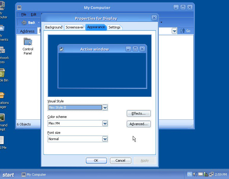 テーマが完全に動作するようになった