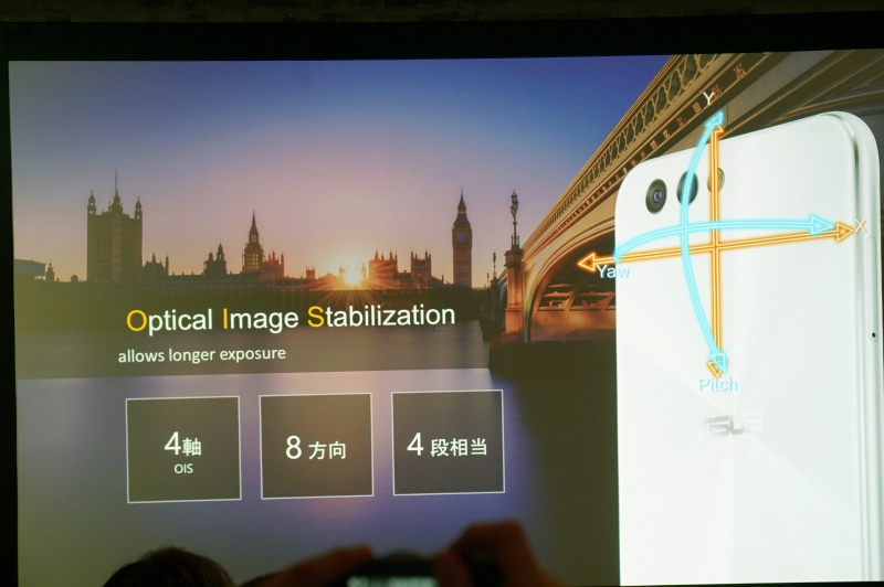 ZenFone 4とProは共通で手ぶれ補正機能を搭載