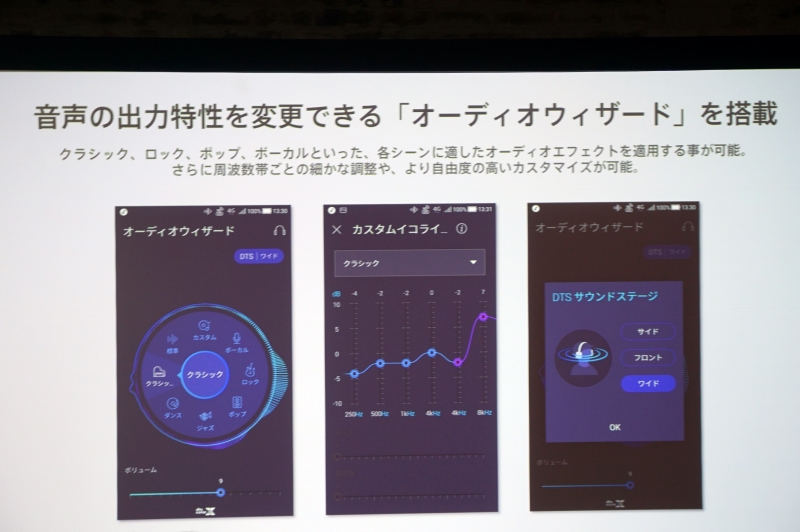 オーディオウィザードで再生コンテンツに適した音楽を奏でられる