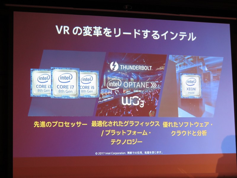 IntelがVRを支えるプラットフォーム