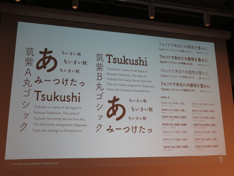 フォントワークスのフォント