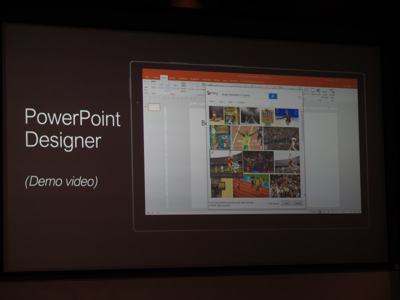 PowerPoint Designer。Bingでの画像検索機能を内包した