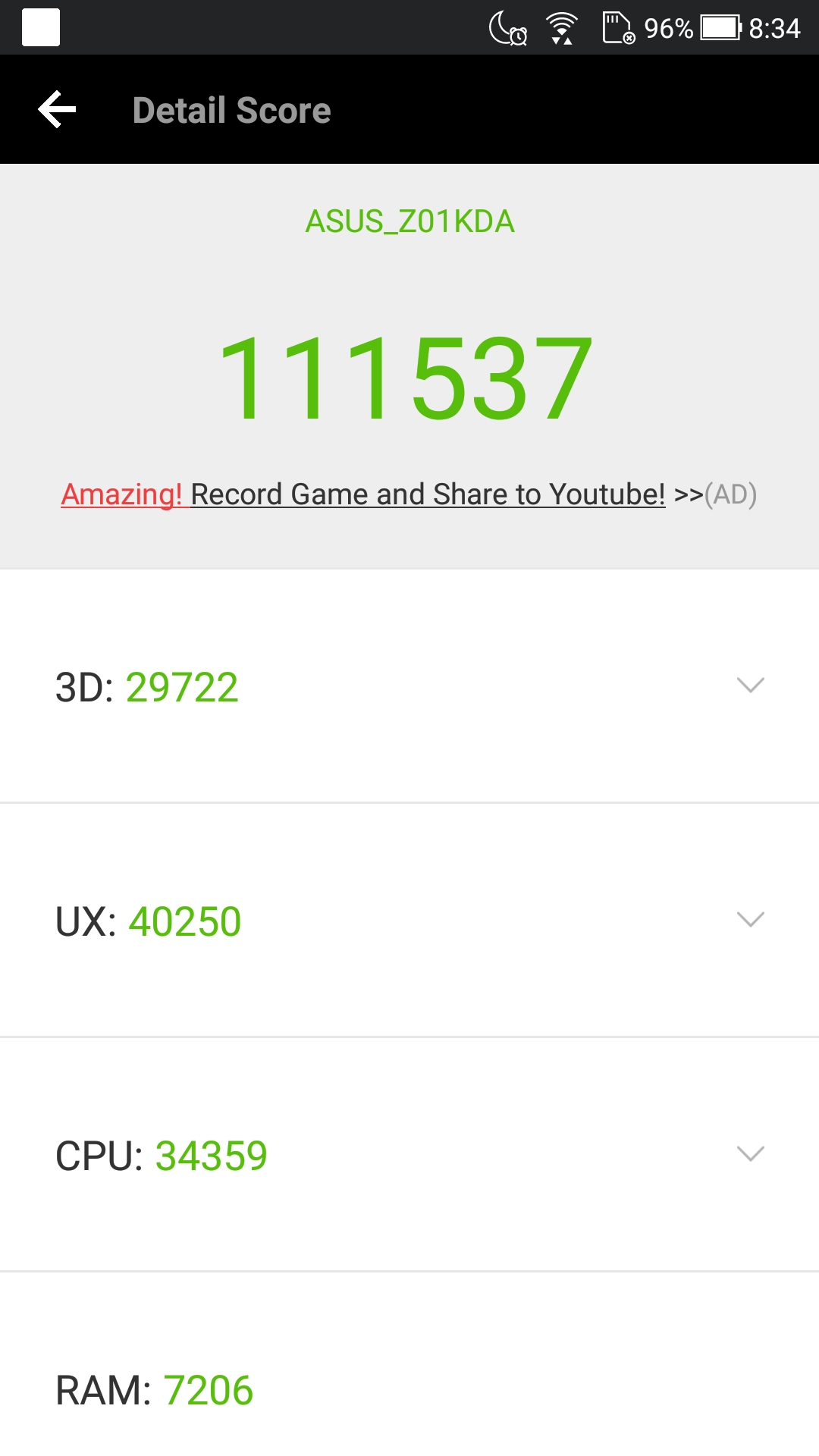 AnTuTu Benchmarkは111,537