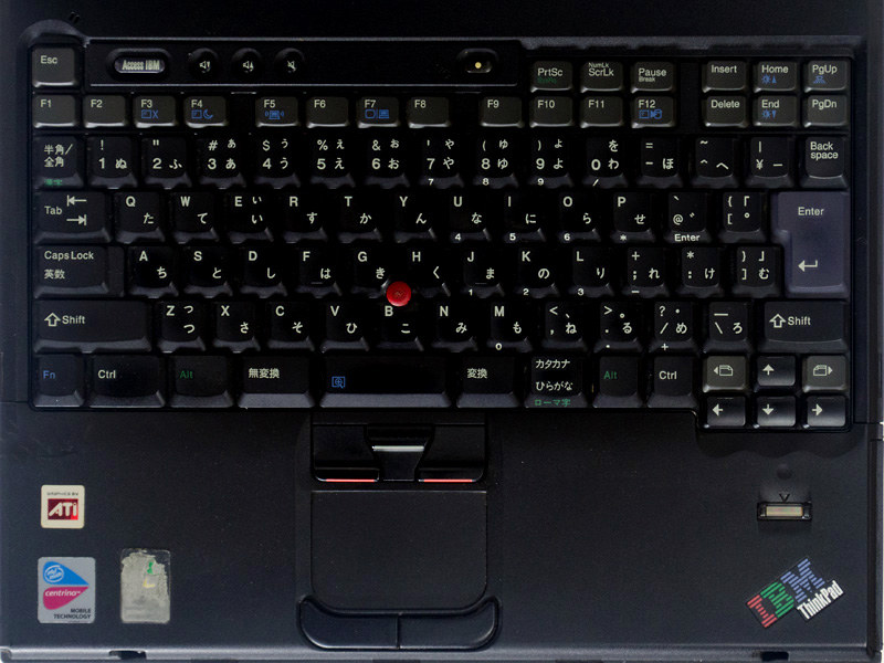 懐かしいThinkPad T43のキーボード