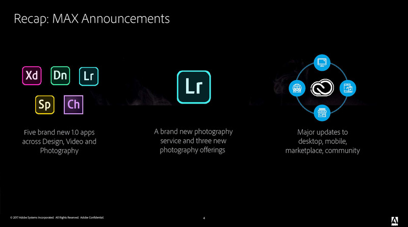 Adobe MAXでの発表の概要、新しいアプリケーションなどCreative Cloudの大規模アップデートが行なわれている